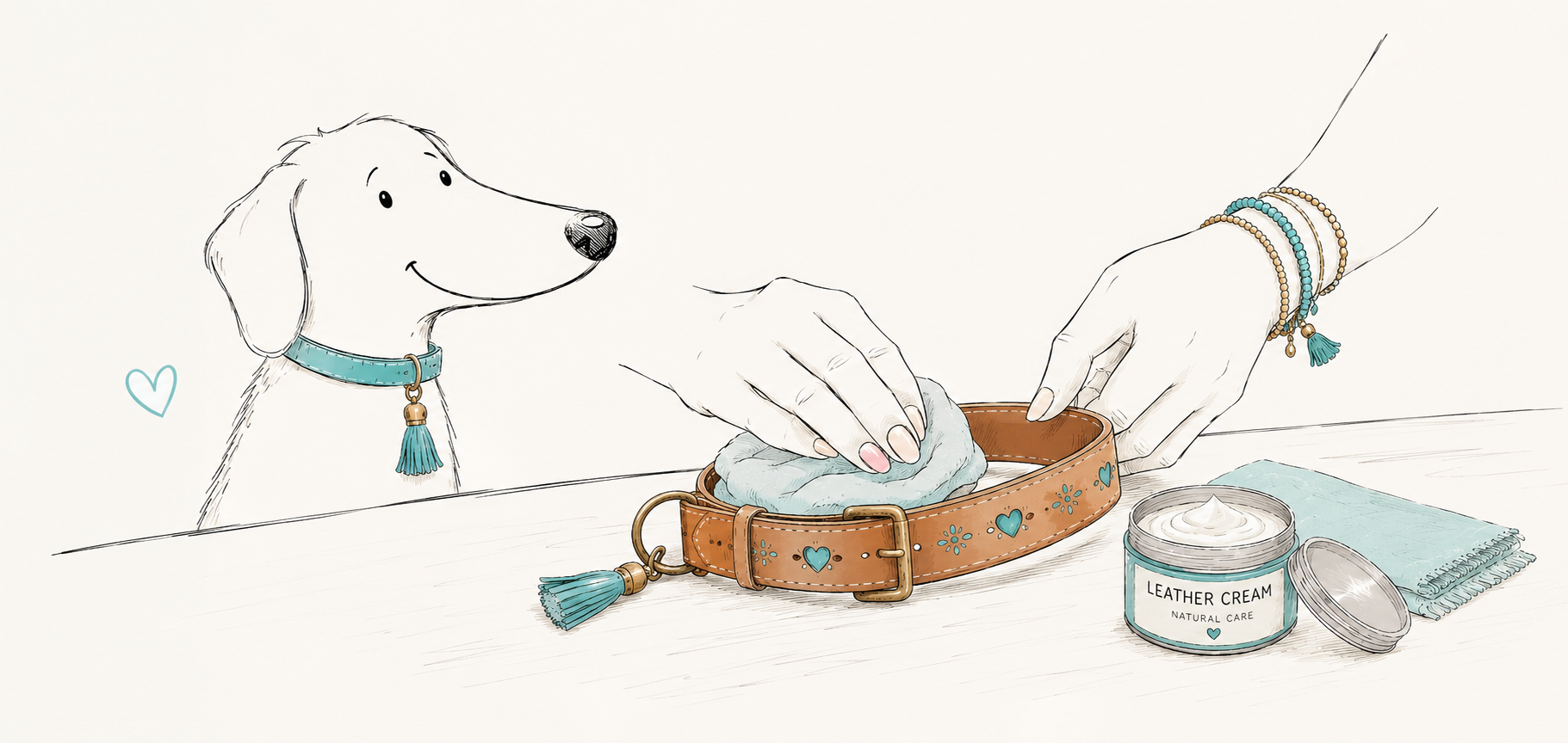 Measuring a dog's neck to determine collar size