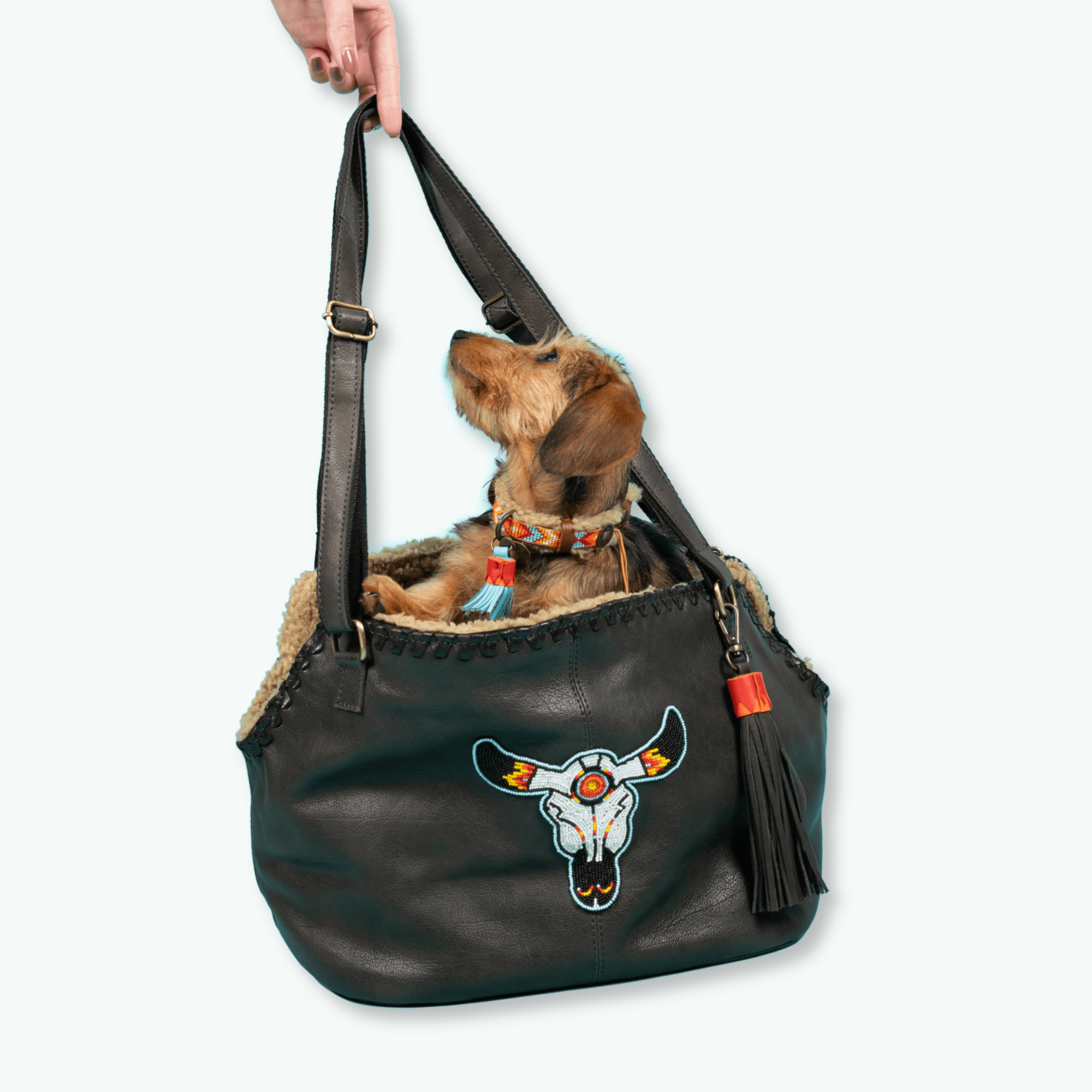 Bandit hondentas gedragen met kleine hond lifestyle