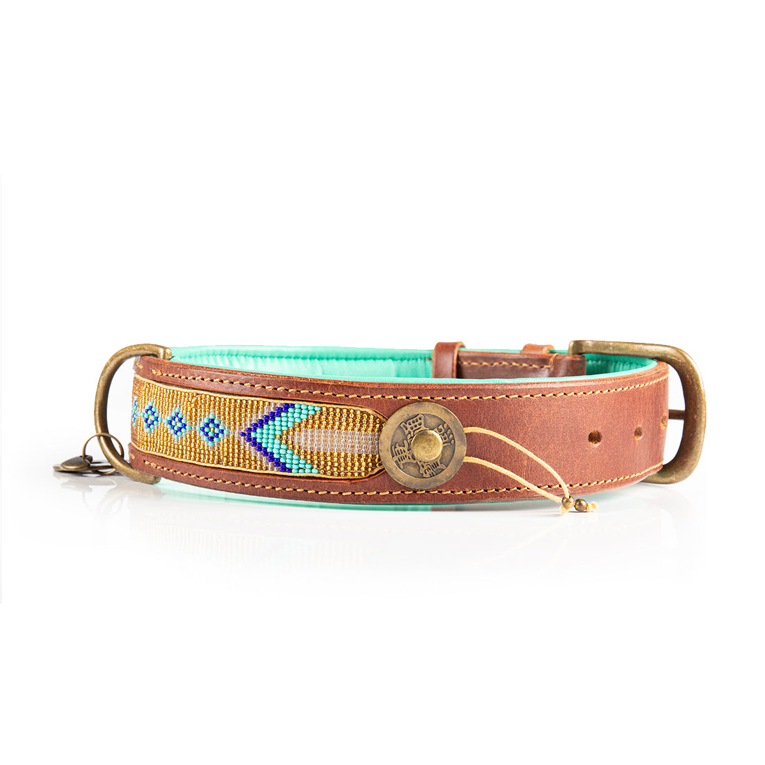 Beads Indi Moon Dog Collar S (Neck Size 27-33 cm / 2,5 cm)