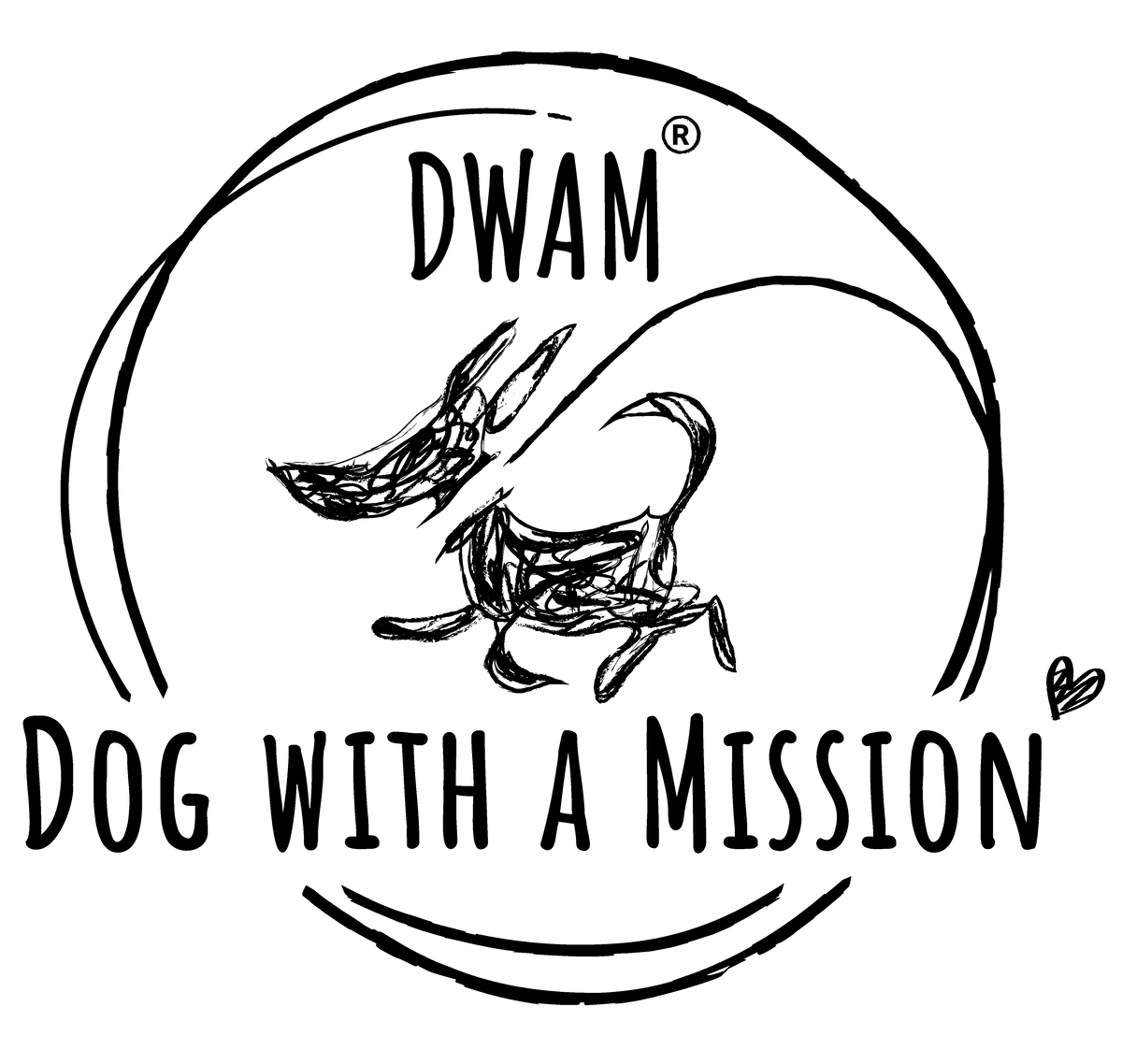 Dog with a Mission (DWAM) logo