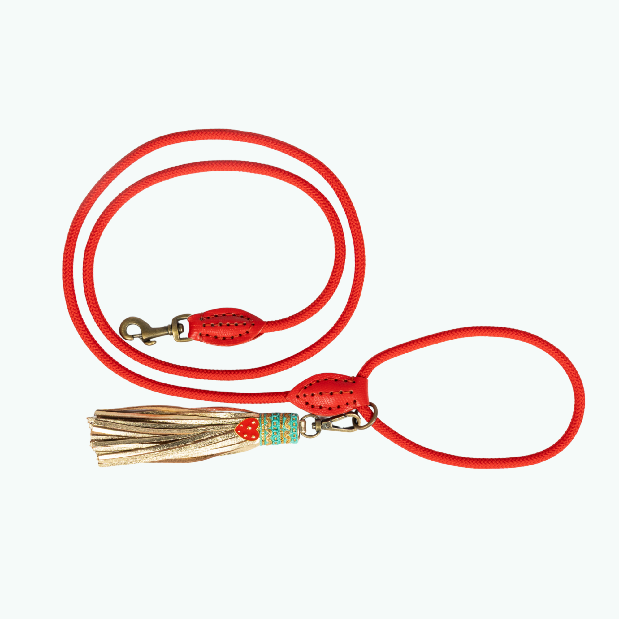 Classic Red Velvet Hondenriem S (155 cm X 1 cm)