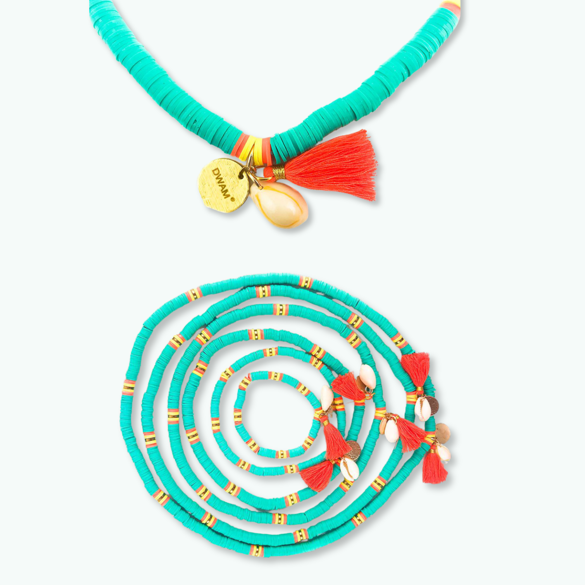 Coco Beach- Dog with a Mission - Turquoise-Hondenketting