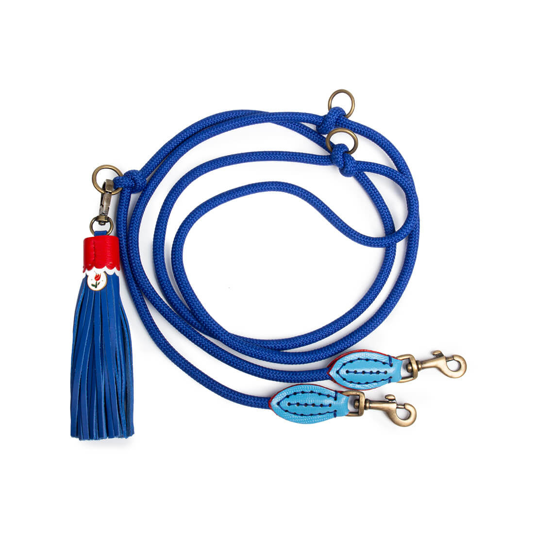 Dog-with-a-mission-dogleash-rope-adjustable-blue-dutchie