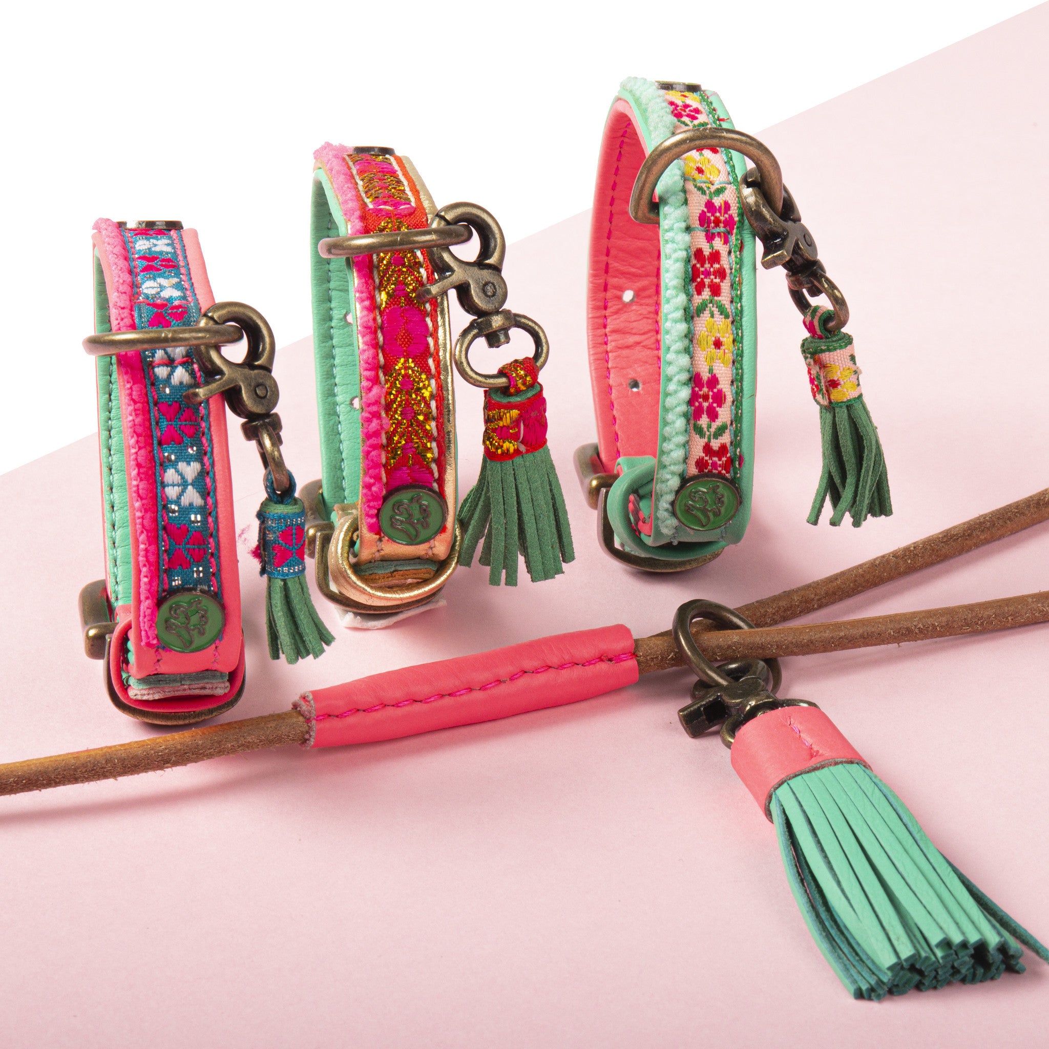 Dog-with-a-Mission_Laisse-Légère-Marron-Rose