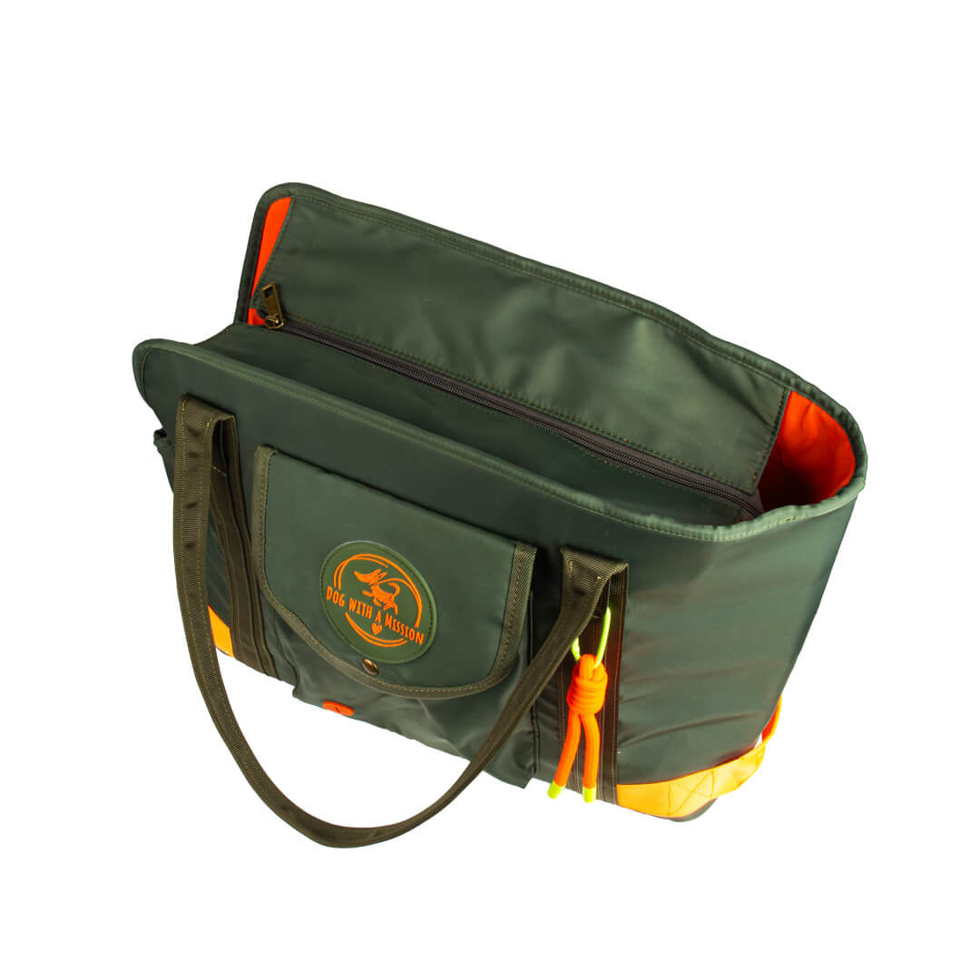 Travel Buddy hondenreistas stoer groen volledig overzicht