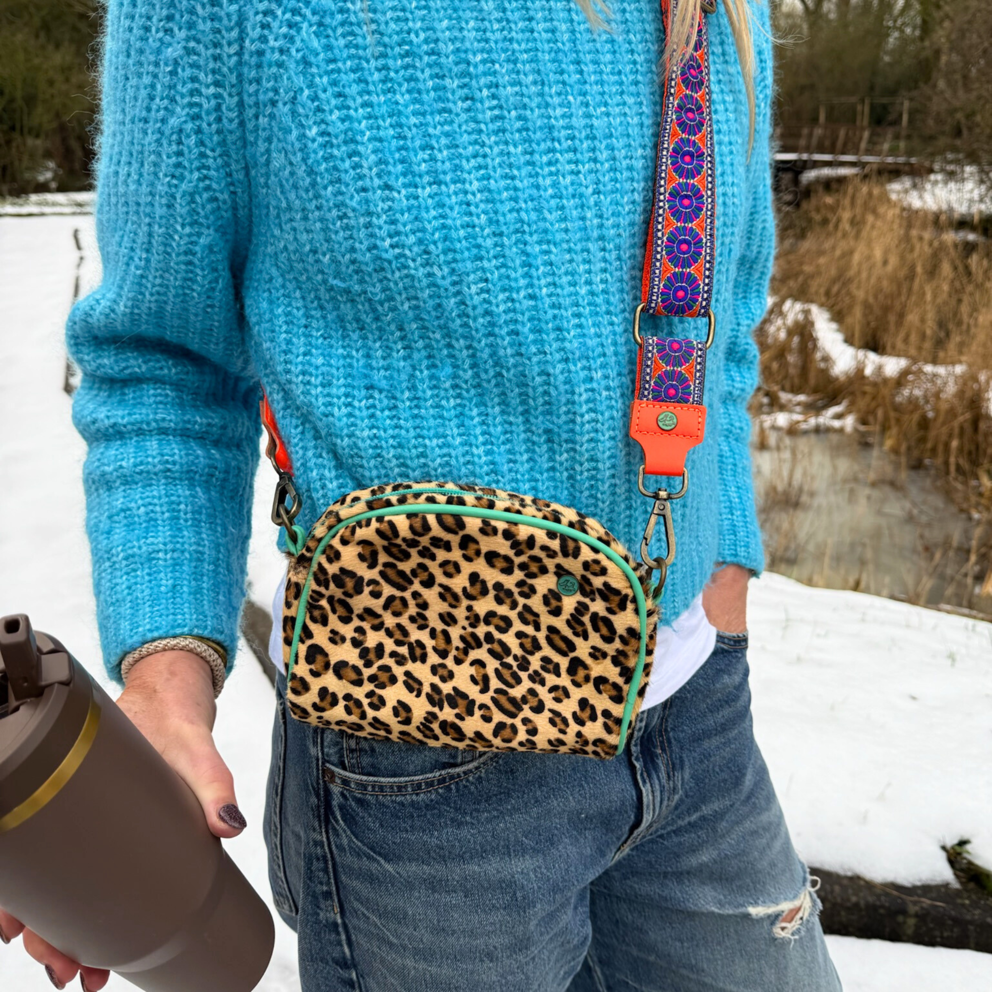 Bagstrap Purple Flower