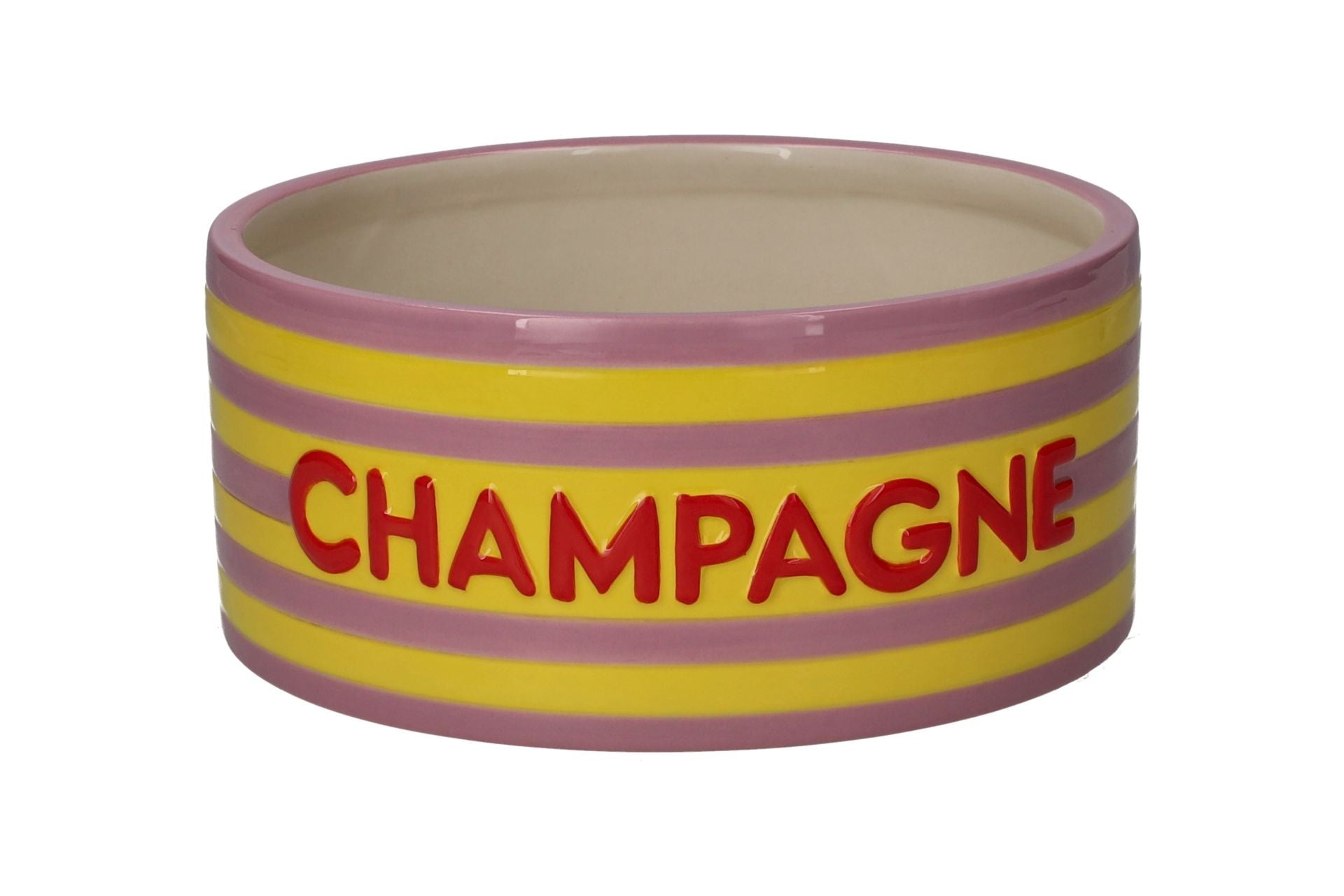 Love Pets, bowl, M, motive- champagne, yellow: purple