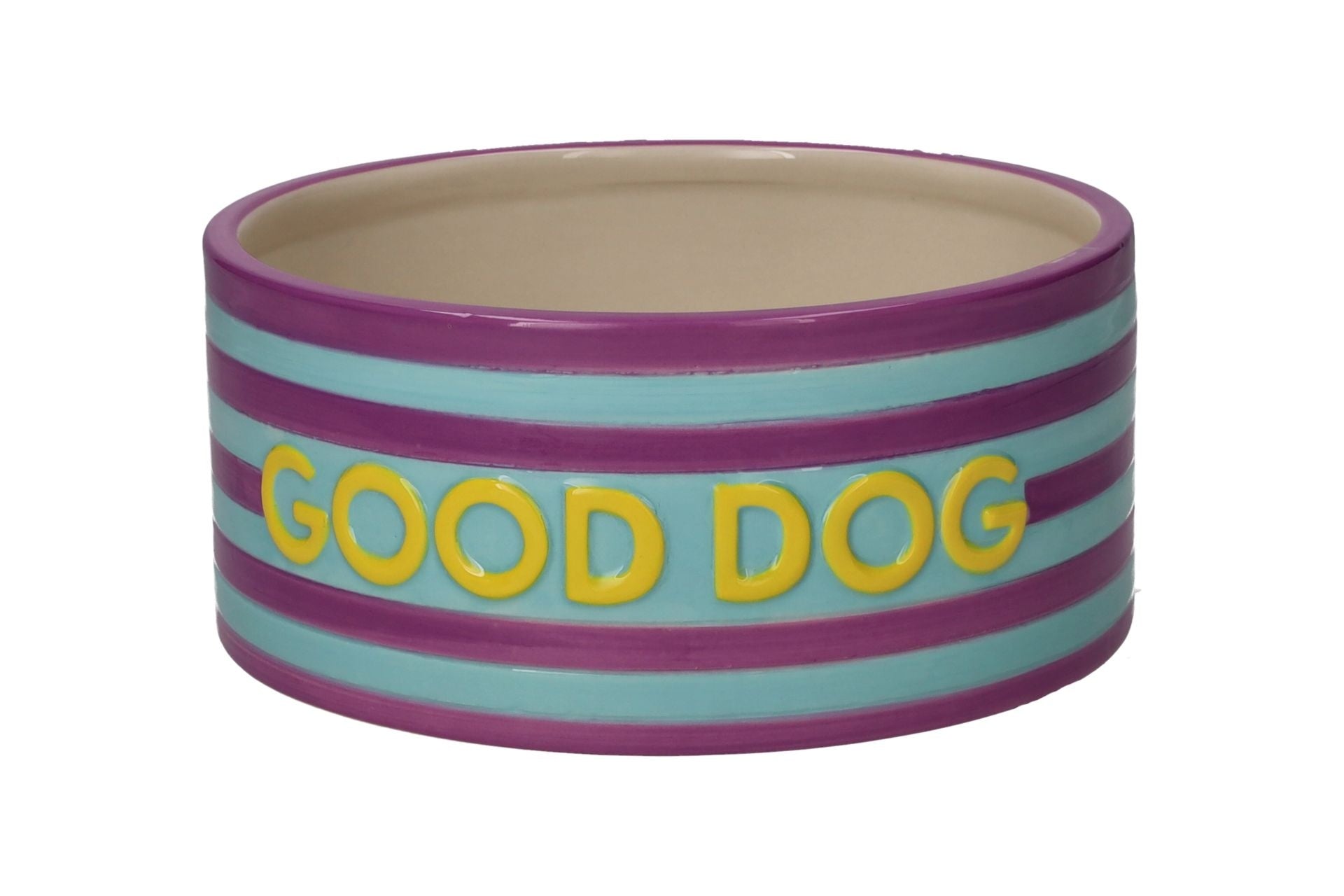 Love Pets, bowl, M, motive- good dog, purple: blue