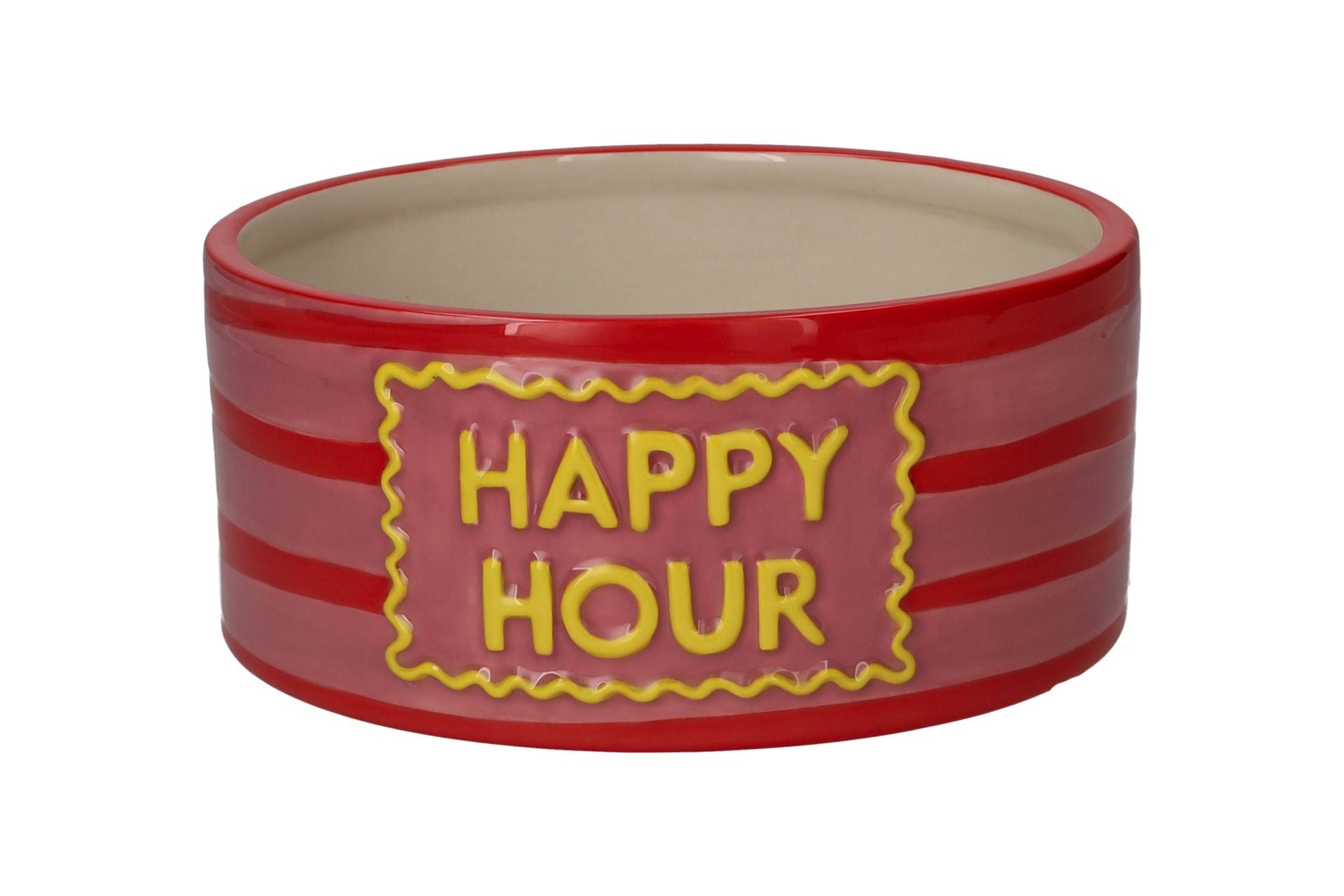 Love Pets, bowl, M, motive- happy hour, pink
