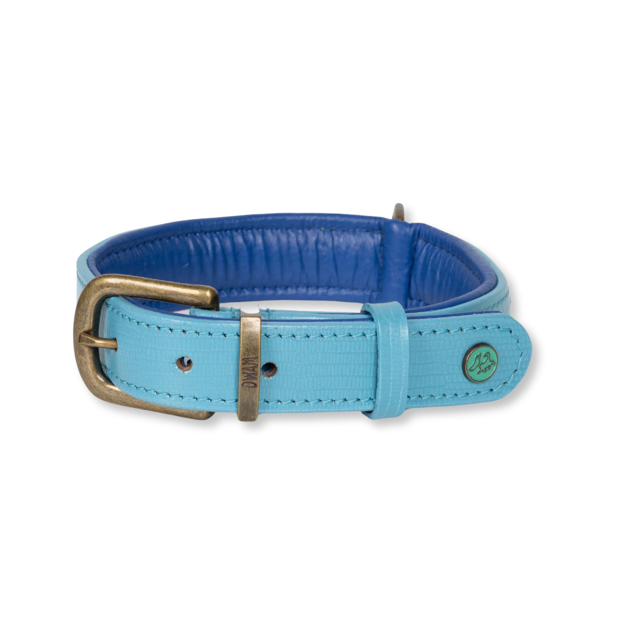 Sky-Halsband-2,5cm-achterkant-website-Dog with a Mission-blauw-geel