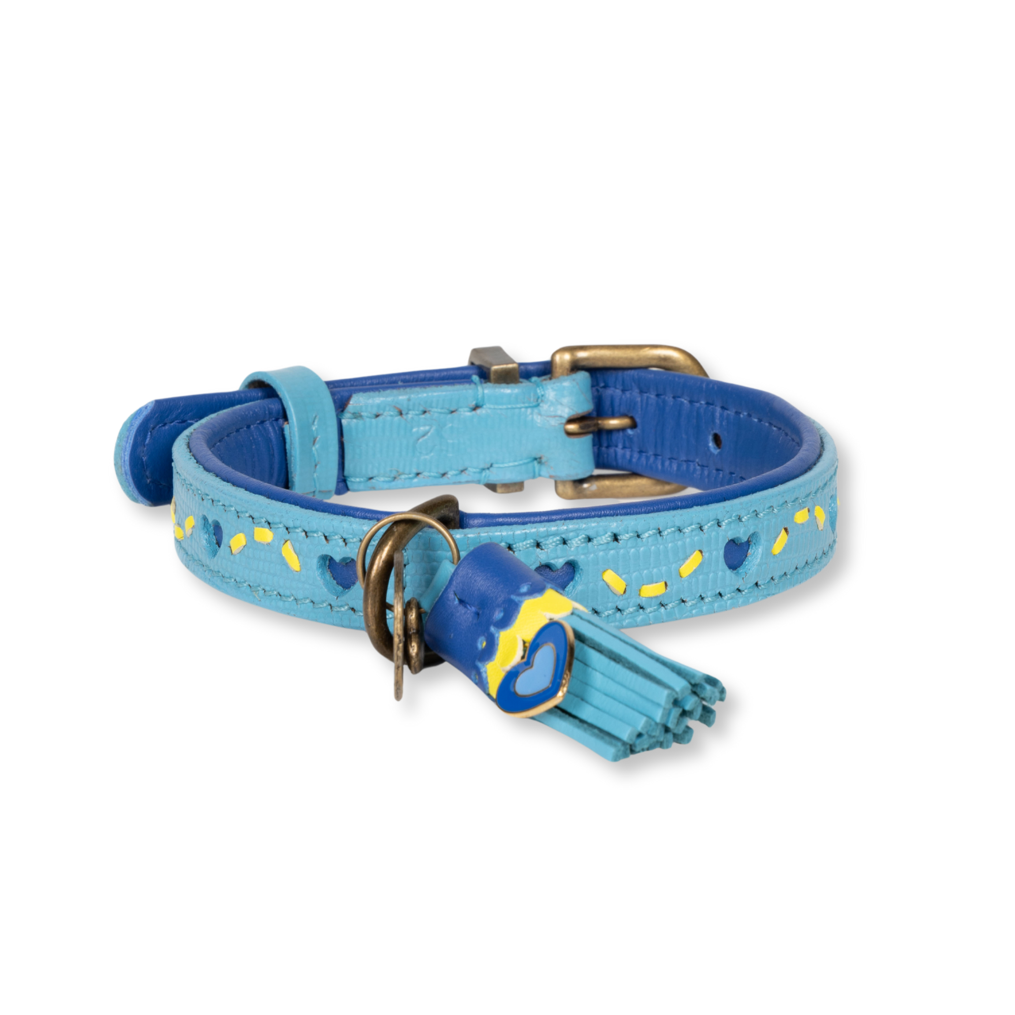 Sky-Halsband-2cm-voorkant-website-Dog with a Mission-blauw-geel