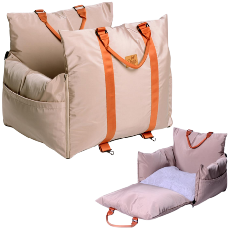 Dogs&Co Autostoel Taupe