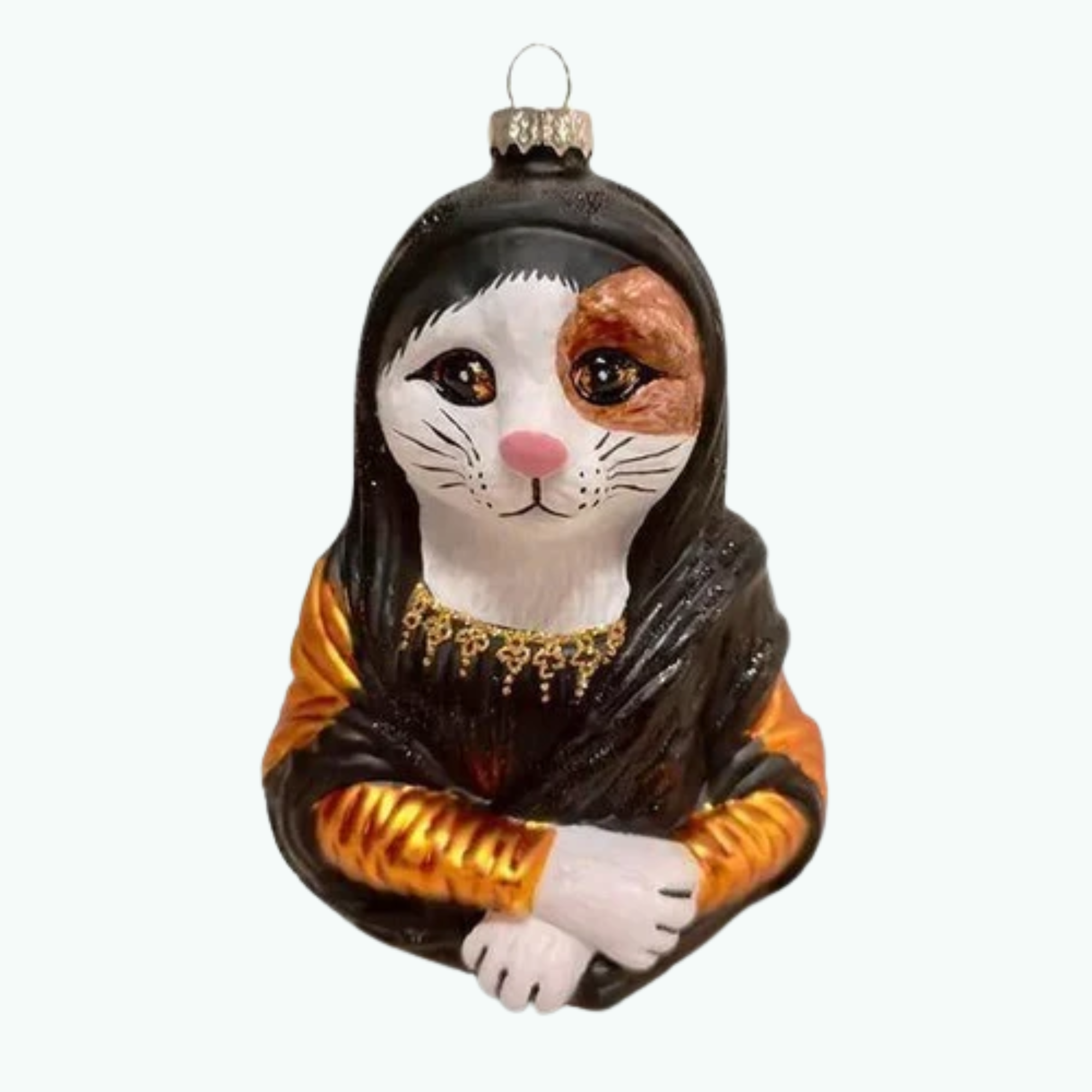 Meowna Lisa Calico Ornament