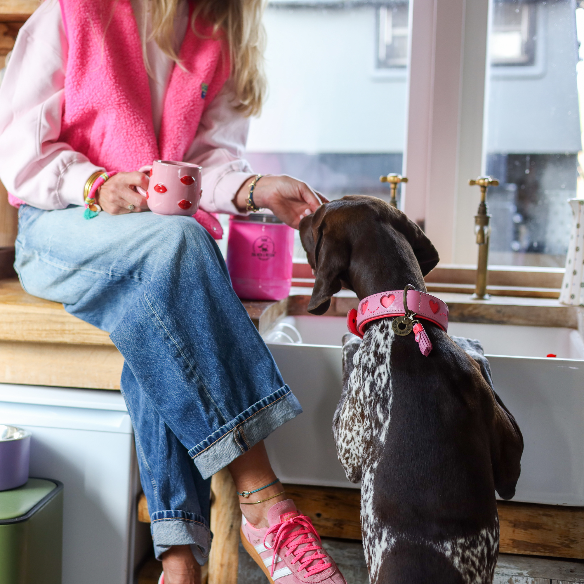  Sweety Hundehalsband M (Halsumfang  32-39 cm / 2,5 cm)