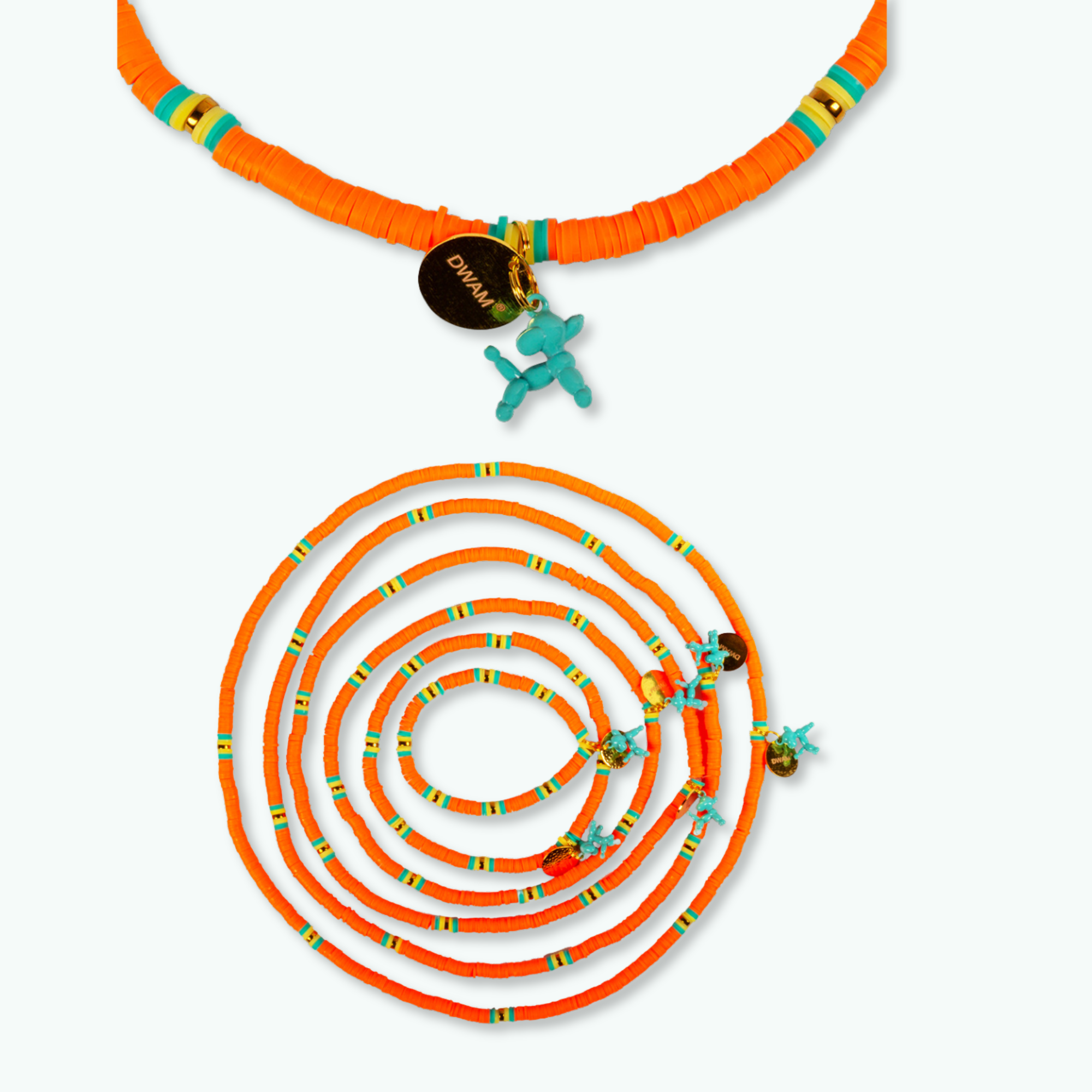 Balloon- Dog with a Mission - Oranje-Hondenketting
