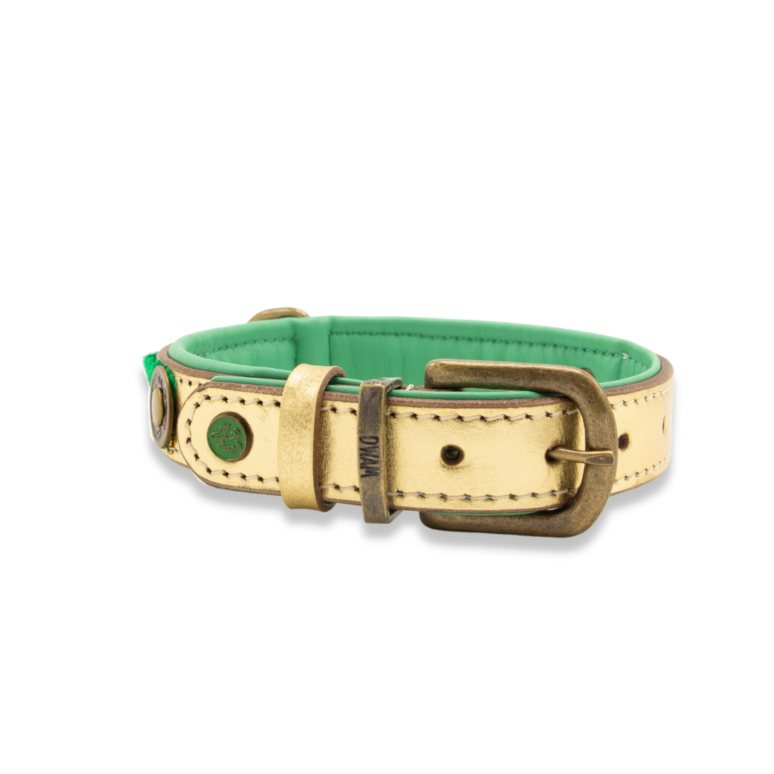 collier-de-noel-vert-et-dore-dog-with-a-mission