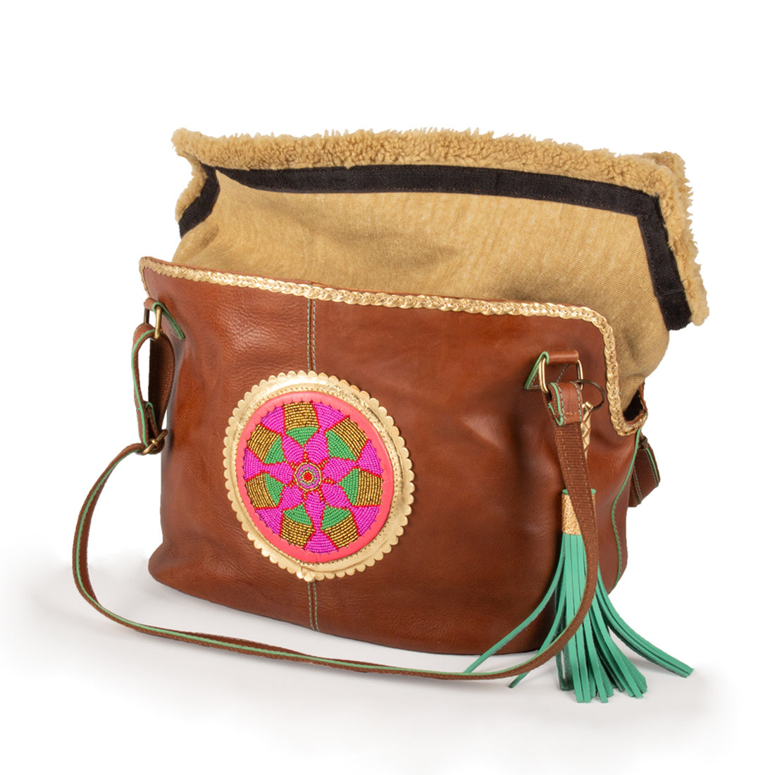 Bonita hondentas detail kralenornament handgemaakt