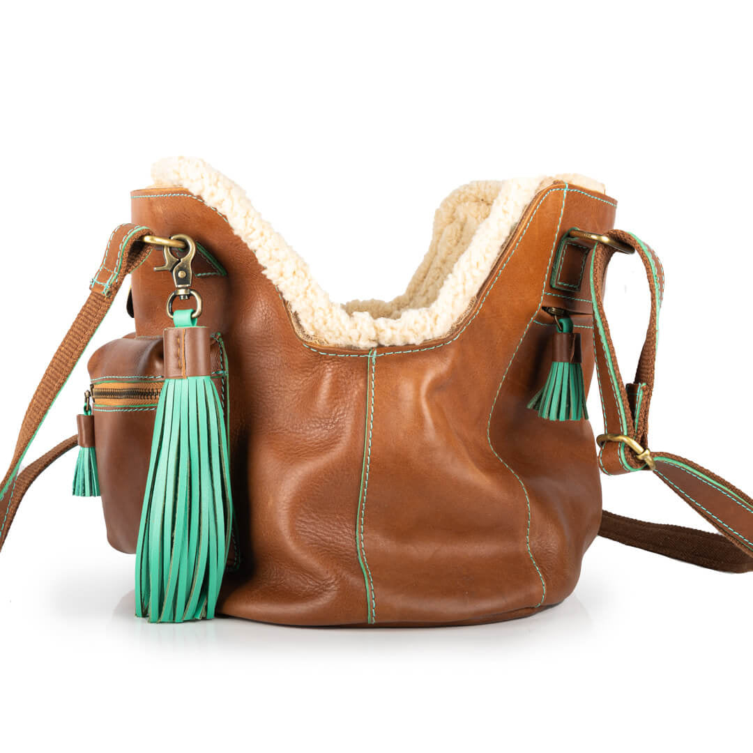 Hipster Bag Blondie unieke hondentas leer