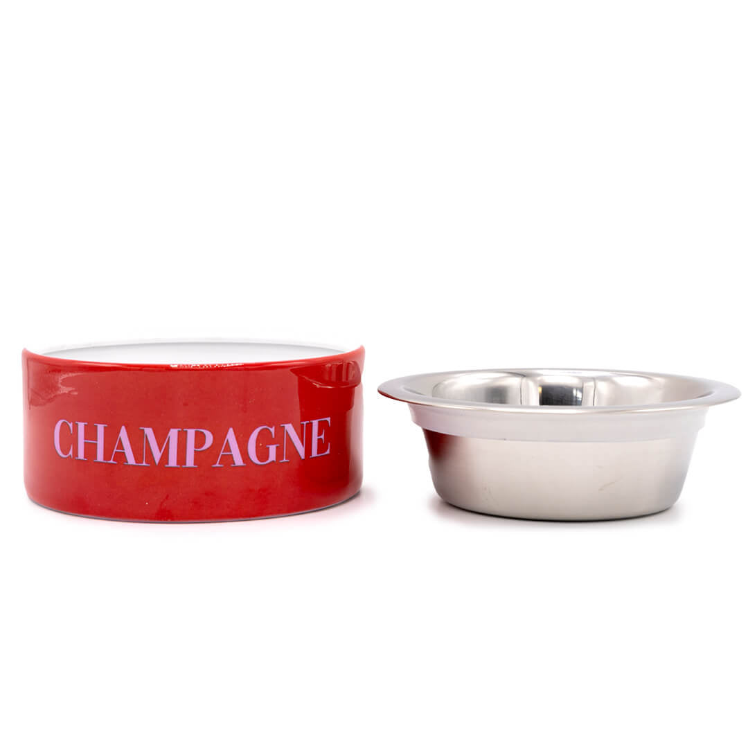 Dog-with-a-mission-Champagne-rood-voerbak-hond