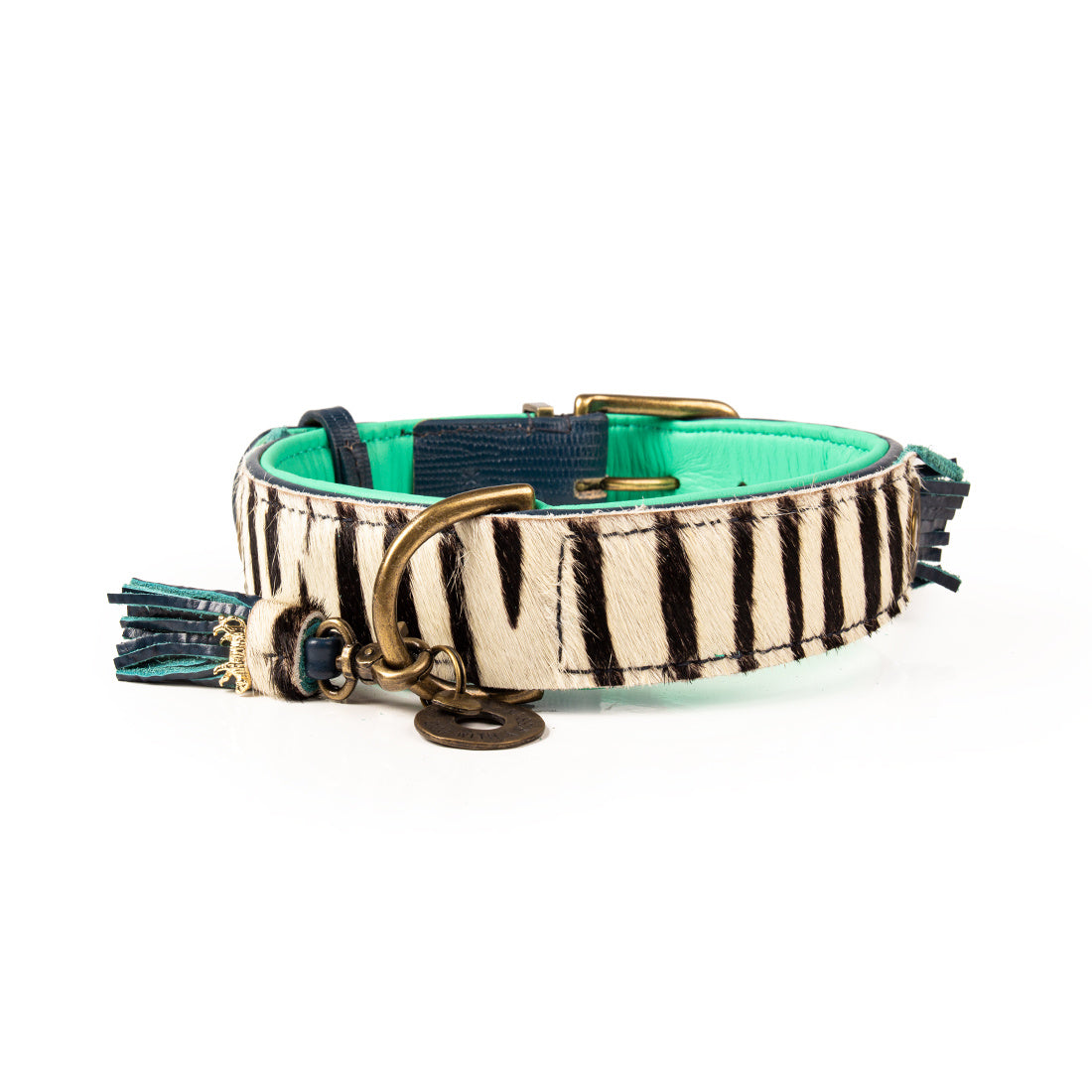 dog-with-a-mission-zebra-leer-uniek-Zara-hondenhalsband-collar