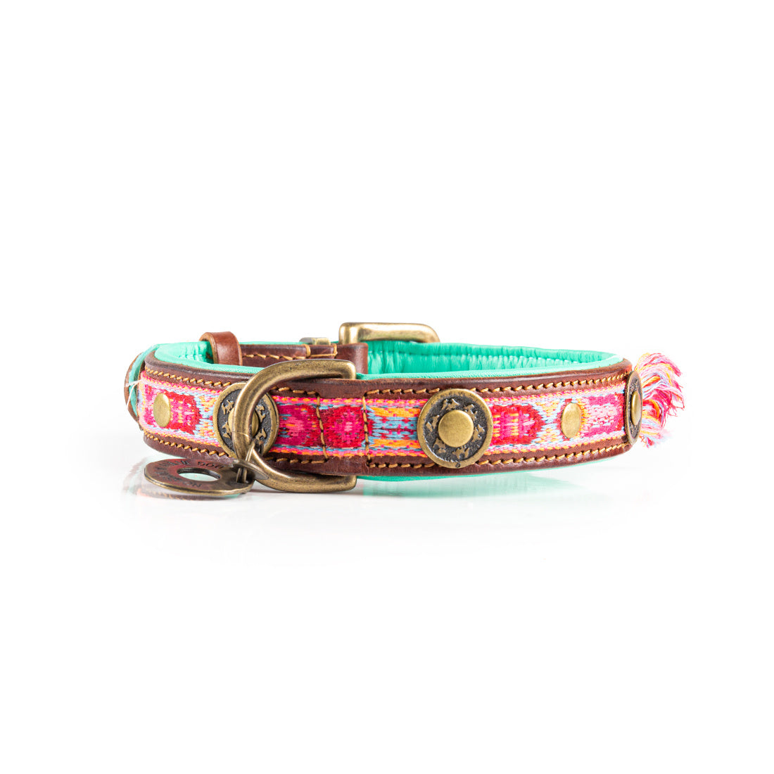 dwam-boho-rosa-bestverkochte-roze-lederen-hondenhalsband