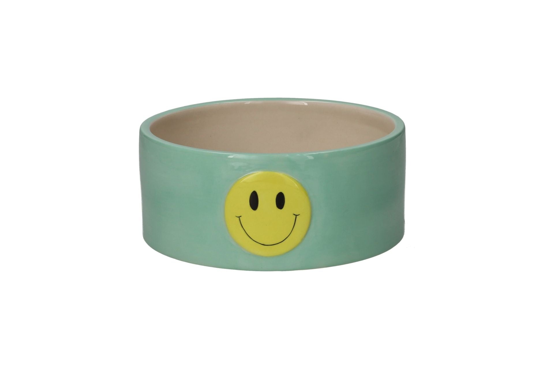 Love Pets Bowl Smile Turquoise
