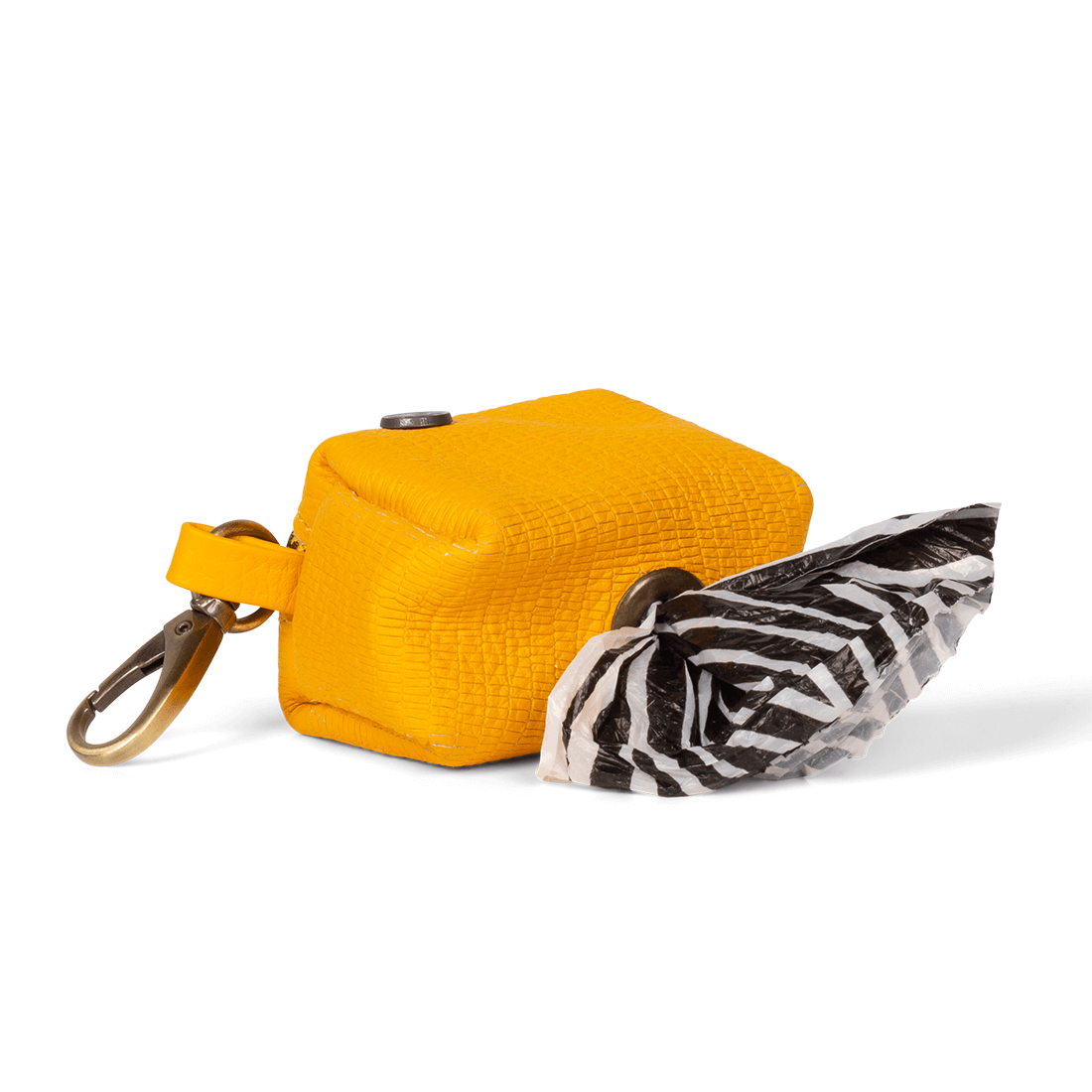Poopbagholder-DWAM-DOGWITHAMISSION-yellow-leather